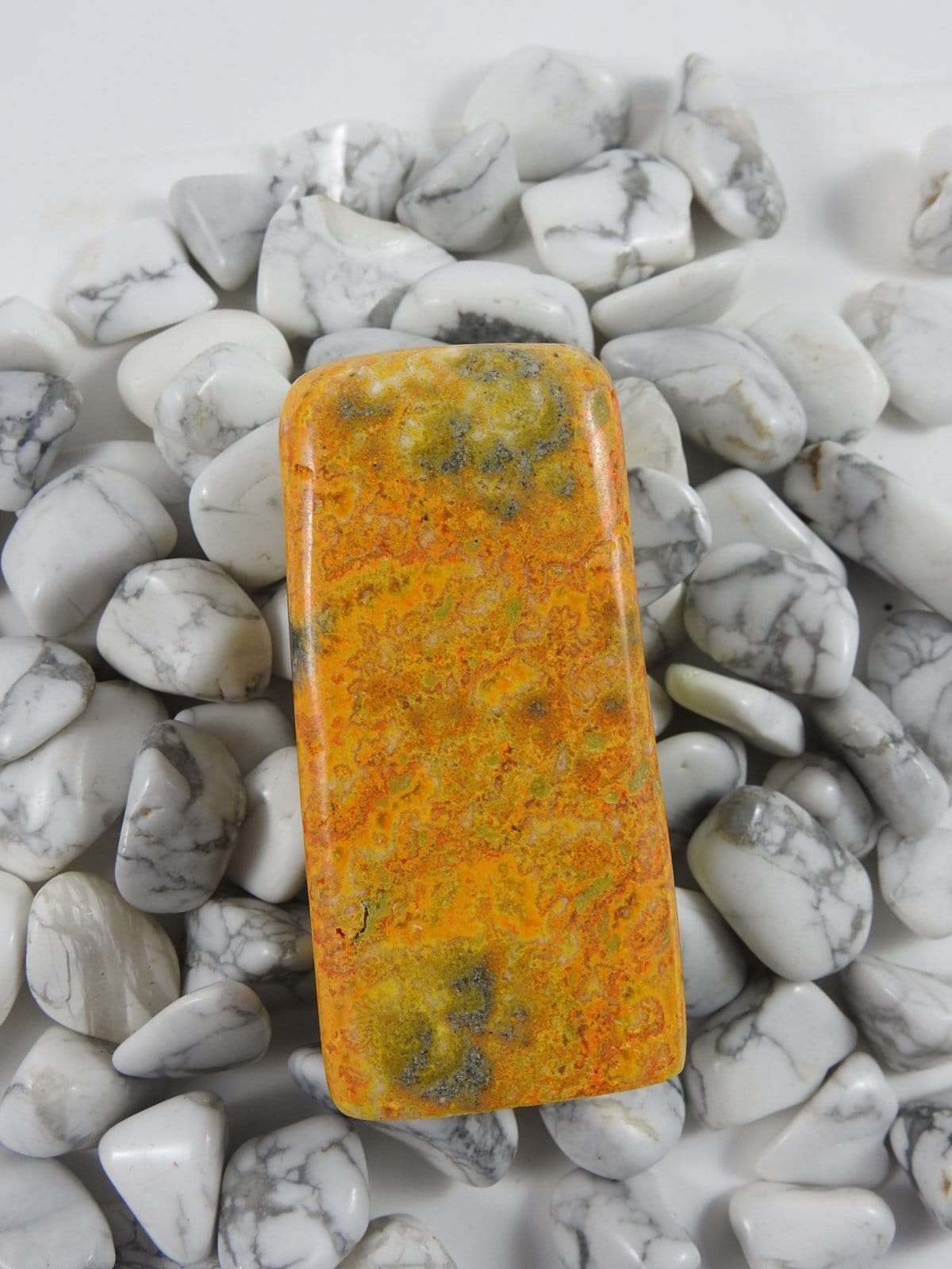 Bumblebee Jasper Polished Stone - Natural Healing Crystal for Meditation, Jewelry Making & Home Decor | Spiritual Energy Stone for Chakra Balancing & Positive Vibes