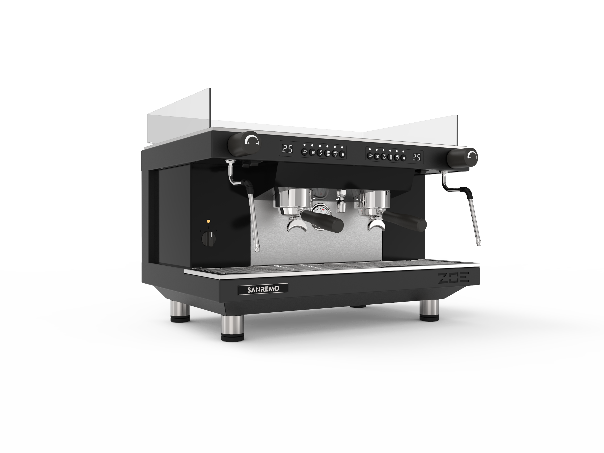 Sanremo ZOE Competition 2 Group Commercial Espresso Machine - Professional Black Coffee Maker for Cafes & Restaurants | Perfect for High-Volume Brewing & Barista Competitions