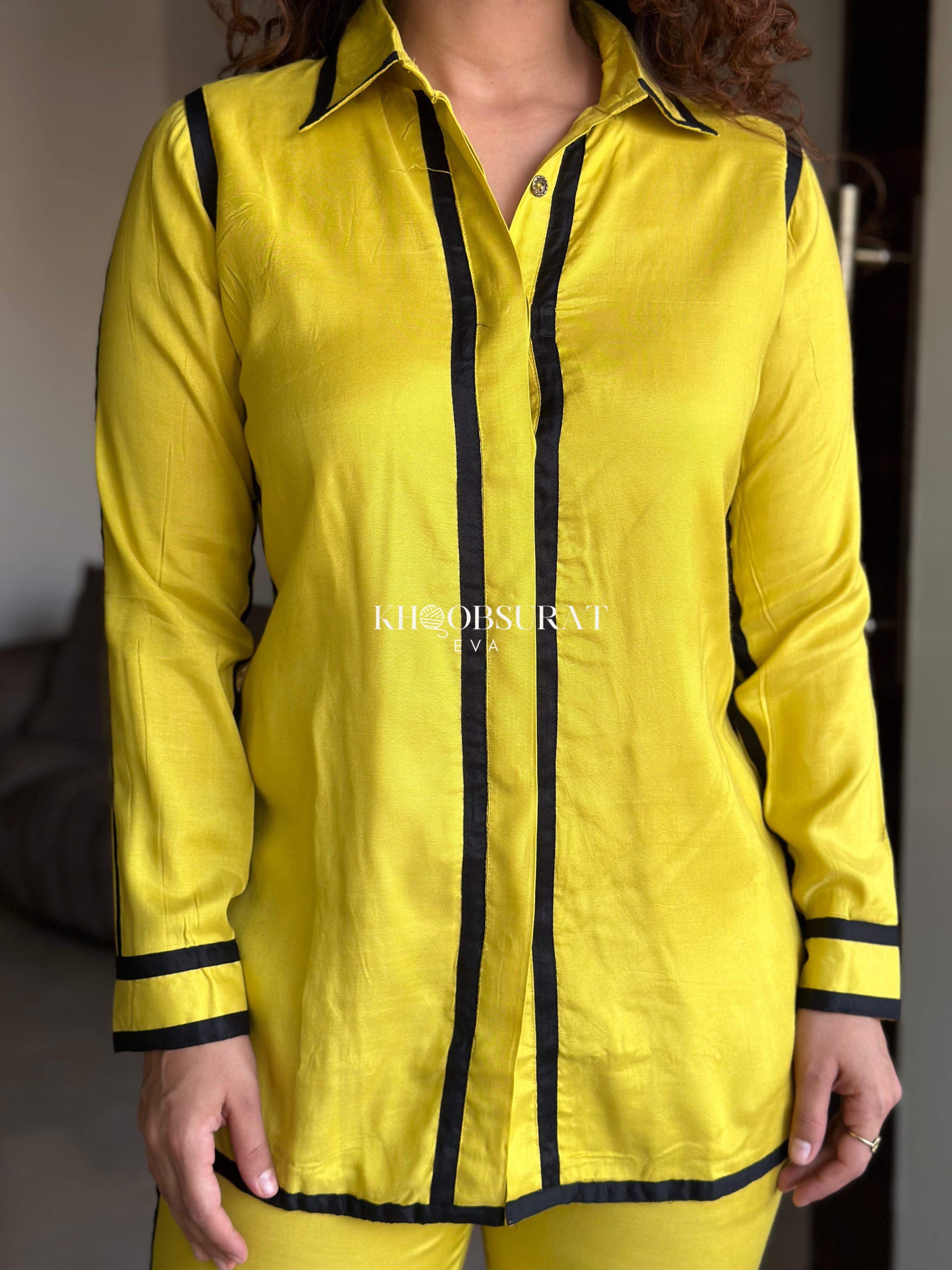 Stylish Mango Melody Yellow Co-Ord Set for Women | Trendy Matching Outfit | Perfect for Summer, Beach & Casual Wear