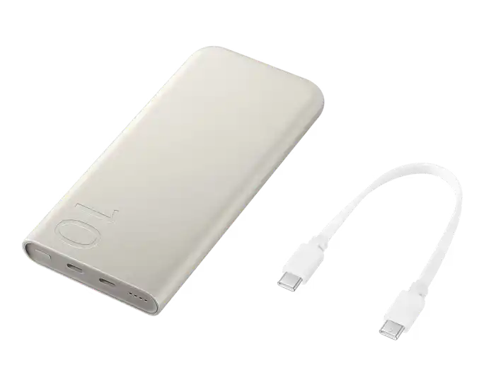 Refurbished Samsung 10,000mAh Portable Charger P3400 - Fast Charging Power Bank for iPhone, Android, Tablets | Perfect for Travel, Camping & Emergency Backup