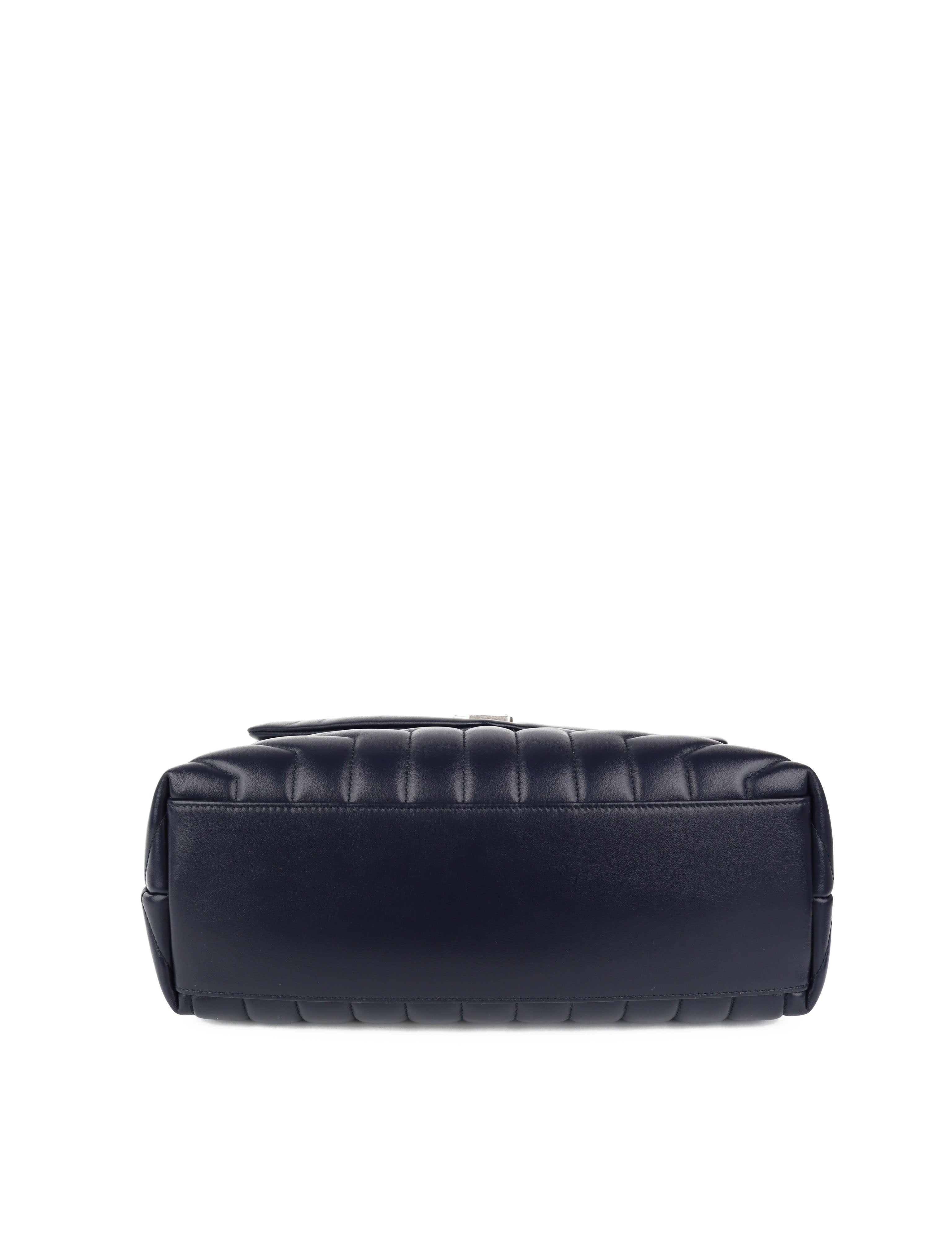 Saint Laurent Medium Navy Loulou Bag - Luxury Designer Shoulder Handbag for Women | Perfect for Work, Evening Events & Travel Accessories