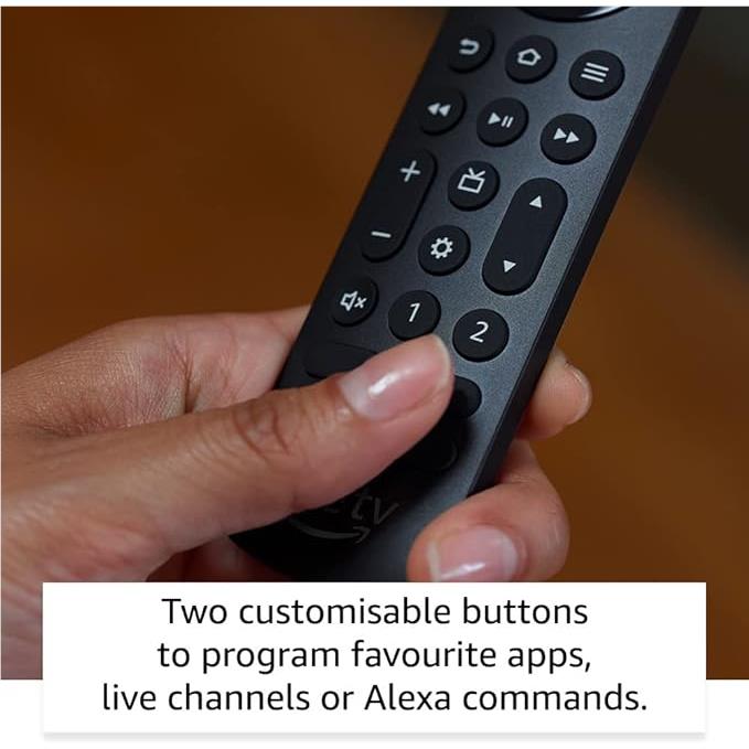 Amazon Alexa Voice Remote Pro - Smart TV Remote Control with Built-in Alexa, Backlit Buttons, for Fire TV, Streaming Devices - Perfect for Home Entertainment & Smart Living