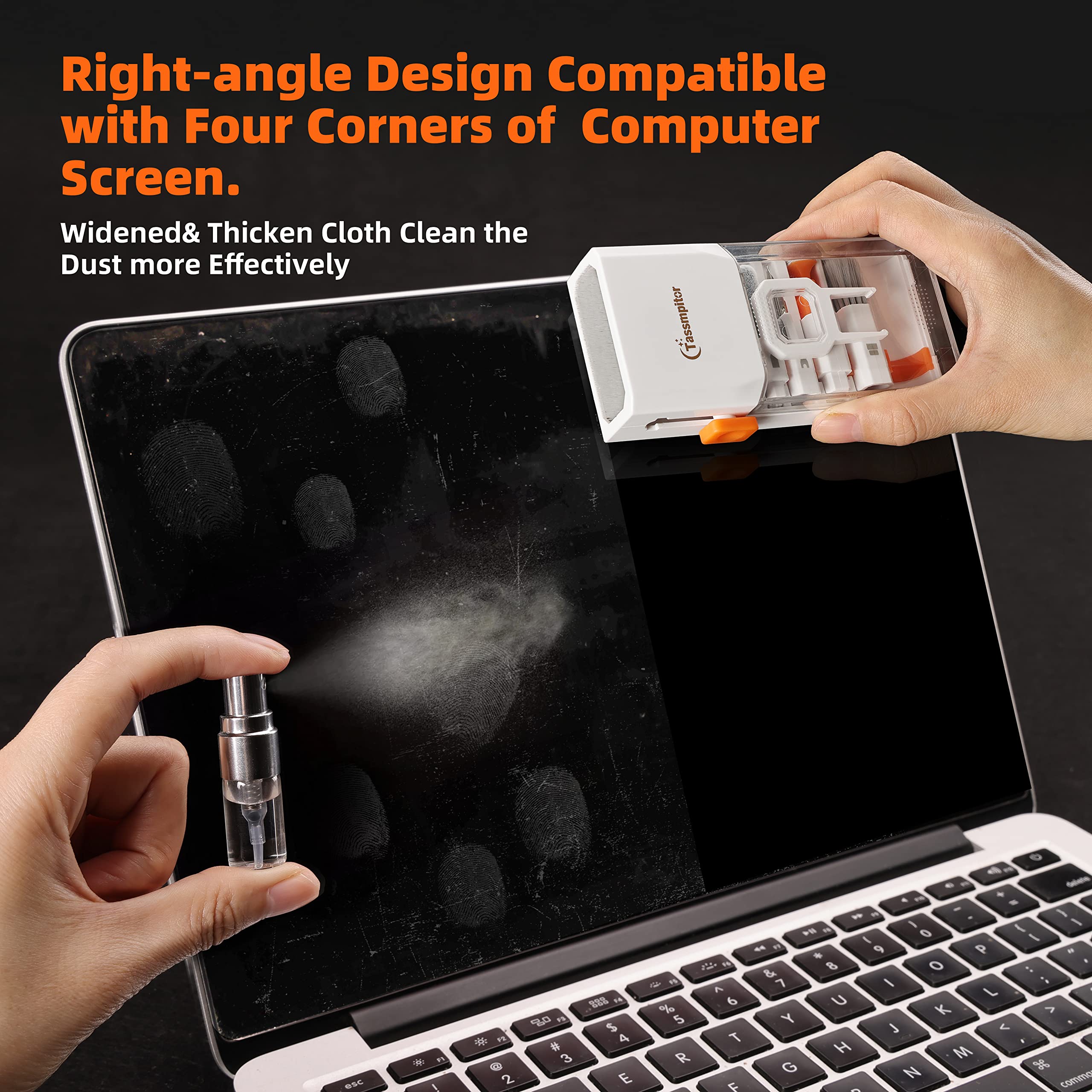 Premium Keyboard Cleaner Kit - All-in-One Laptop Cleaning Tools for MacBook, iPad, iPhone & Electronics | Portable Brush Set for Computer, Tablet, Camera Lens, Earbuds & Monitor | Perfect for Home, Office & Travel Use