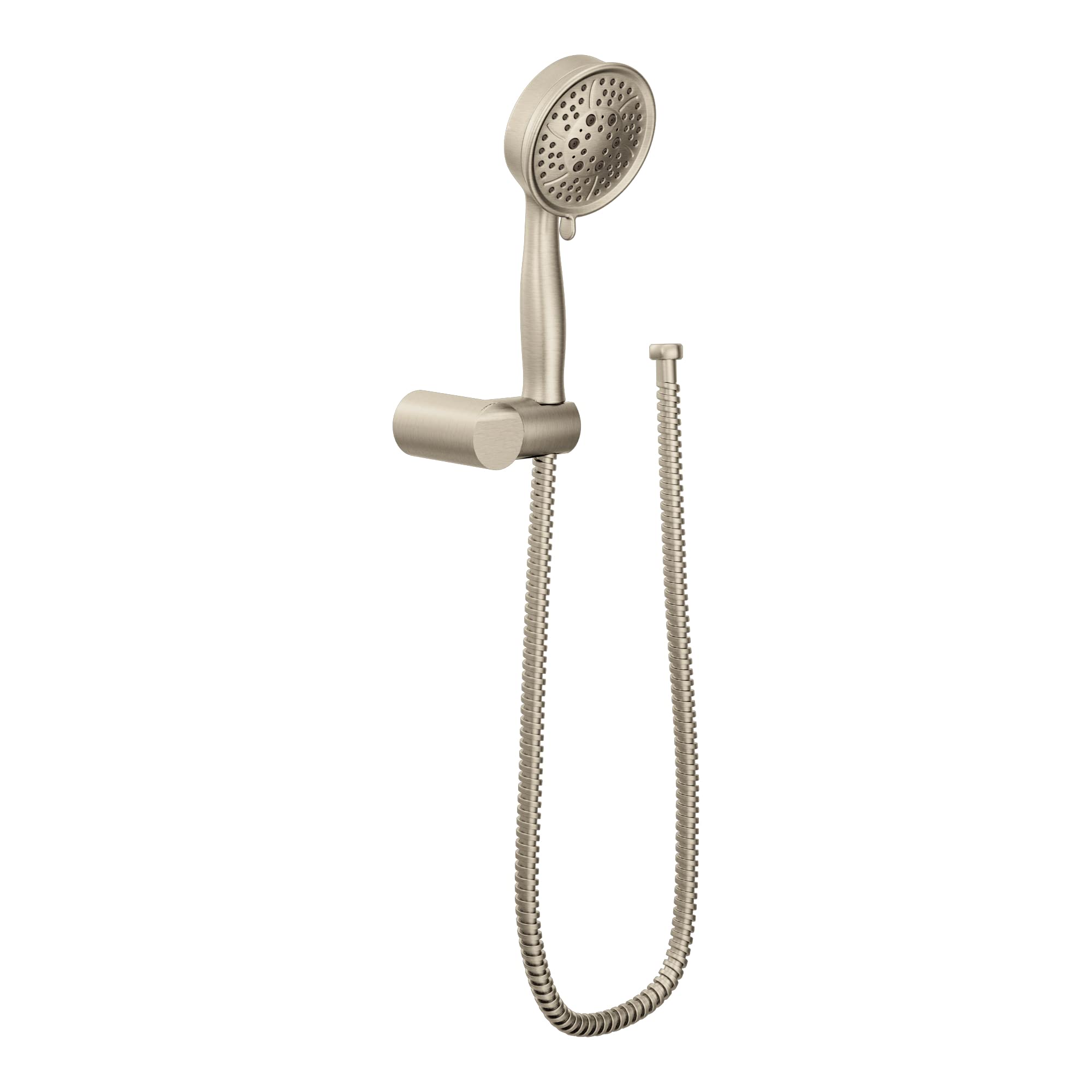 Moen 3636EPBN Brushed Nickel 4-Function Eco-Performance Handheld Shower with Wall Bracket & 69-Inch Hose - Water Saving, Rain, Massage & Pause Modes - Perfect for Bathroom, Spa & Relaxation