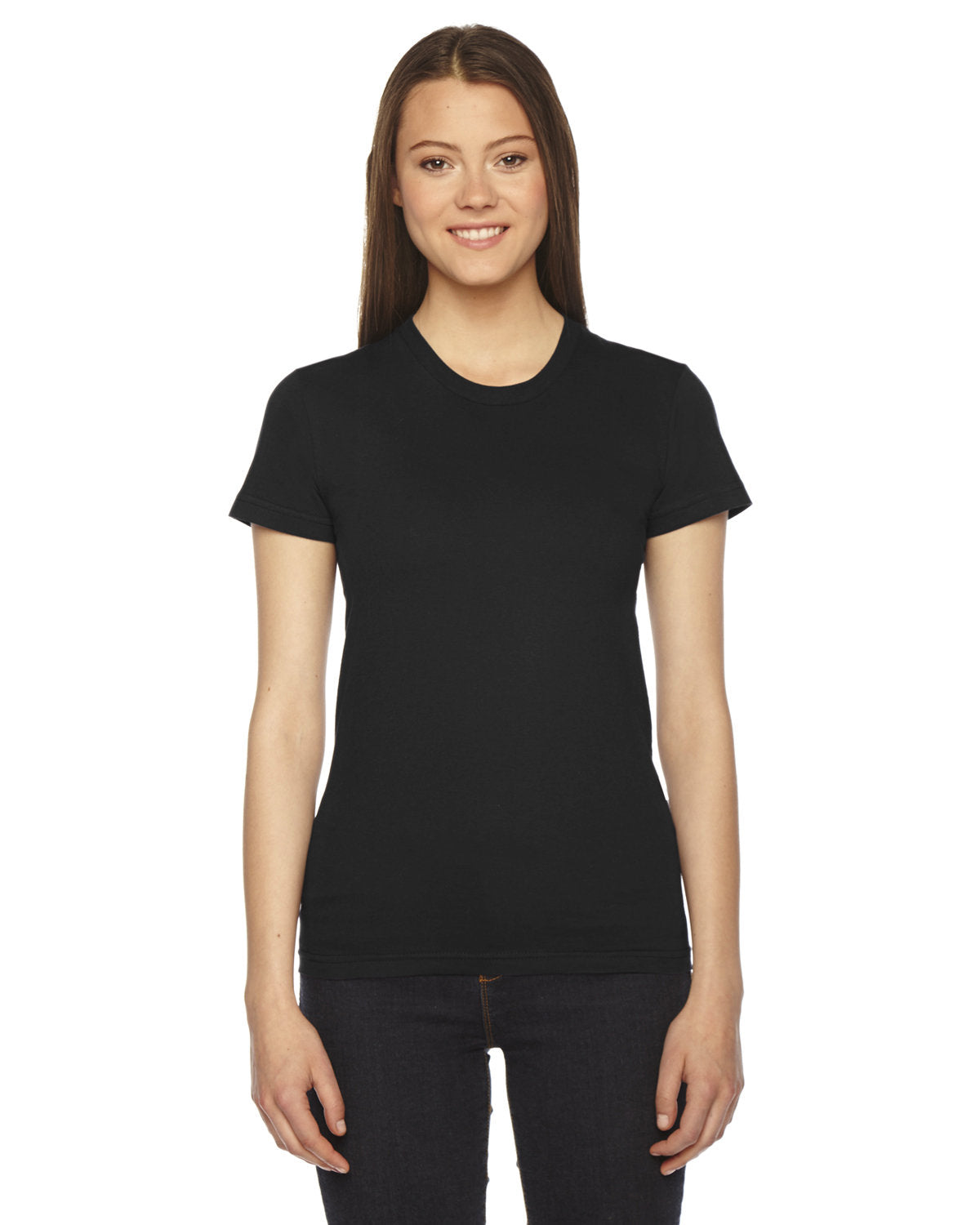 American Apparel 2102 Women's Premium USA-Made Short Sleeve T-Shirt | Soft Cotton Jersey Tee for Casual Wear, Layering & Everyday Comfort