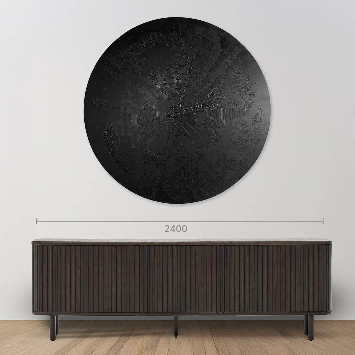 Black Touch of Vesuvius - Premium Italian Ceramic Vase for Home Decor | Perfect for Living Room, Dining Table & Wedding Centerpieces