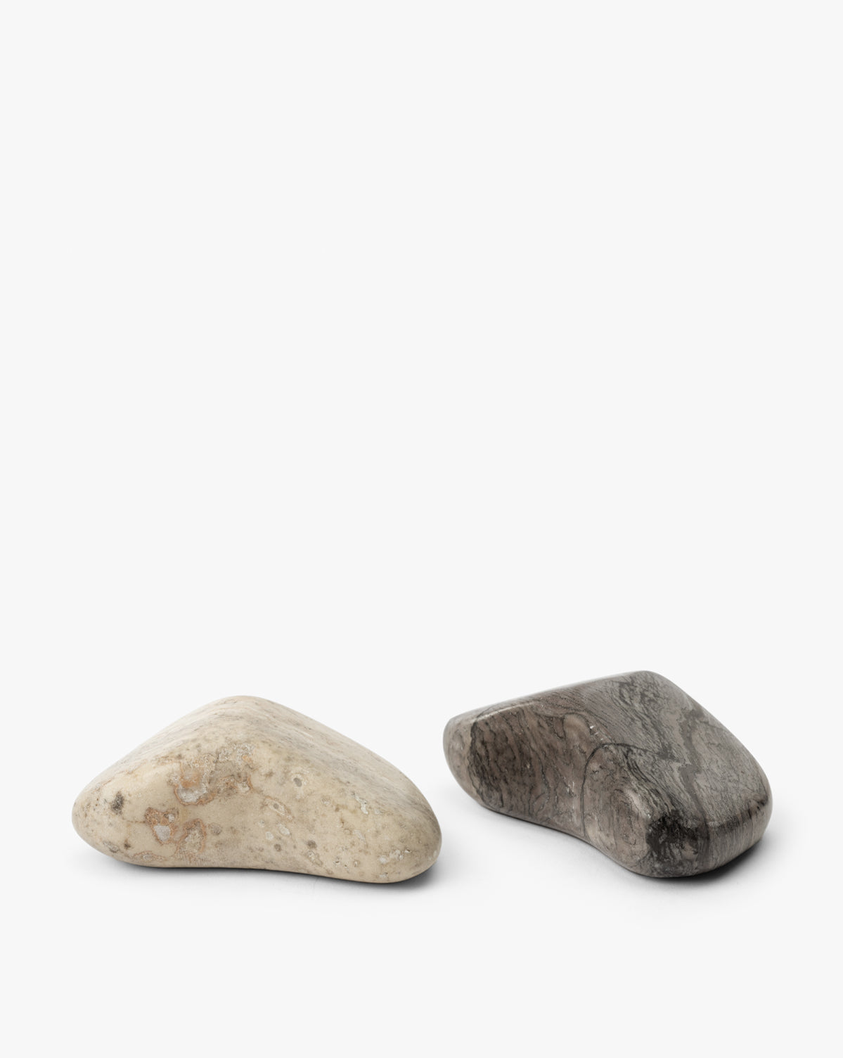 Piedra Objects - Set of 2 Natural Stone Home Decor for Modern Living Rooms & Office Spaces