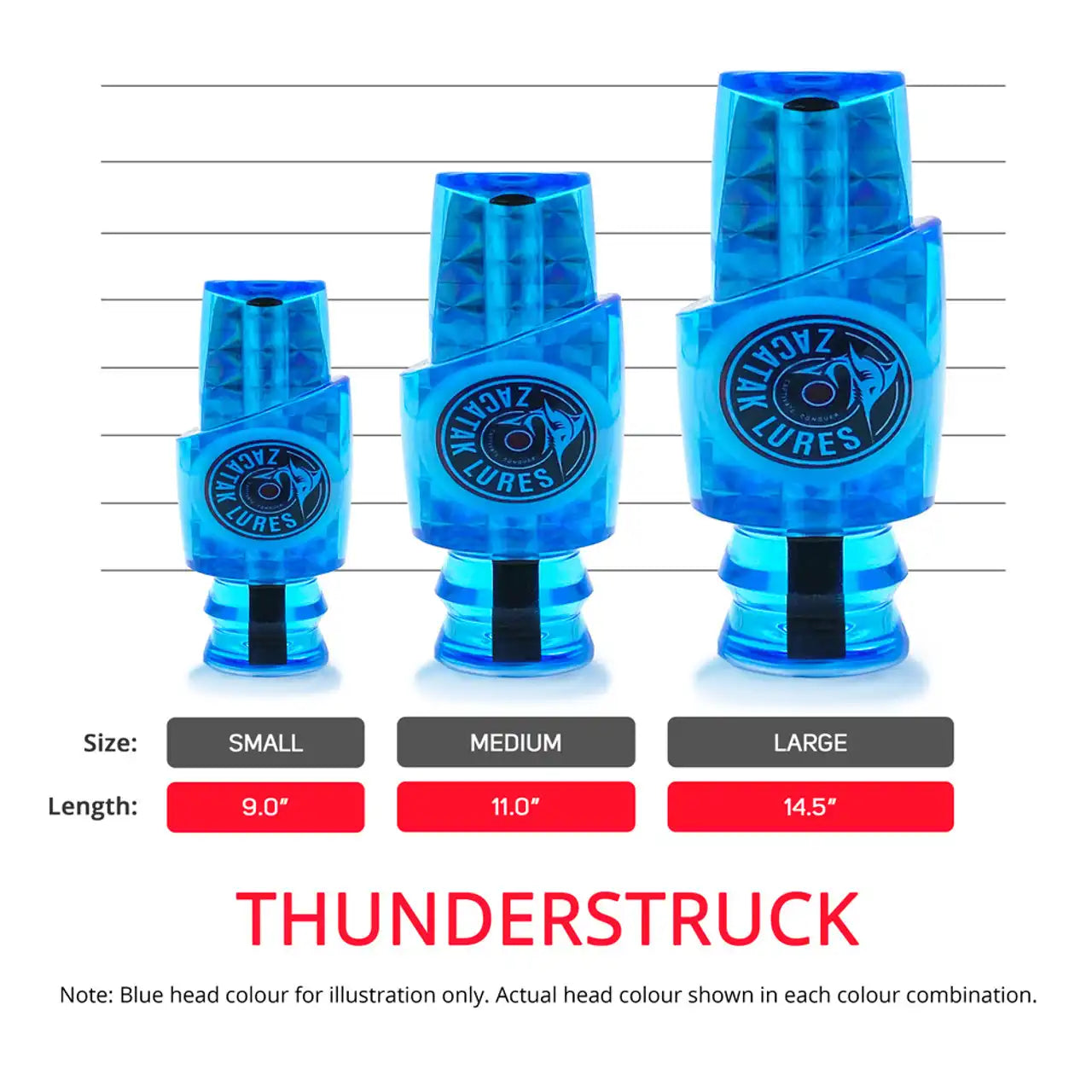 Zacatak Thunderstruck Trolling Lures for Saltwater Fishing - Premium Deep Sea Fishing Lures for Salmon, Tuna, and Marlin - Ideal for Offshore and Deep Water Trolling