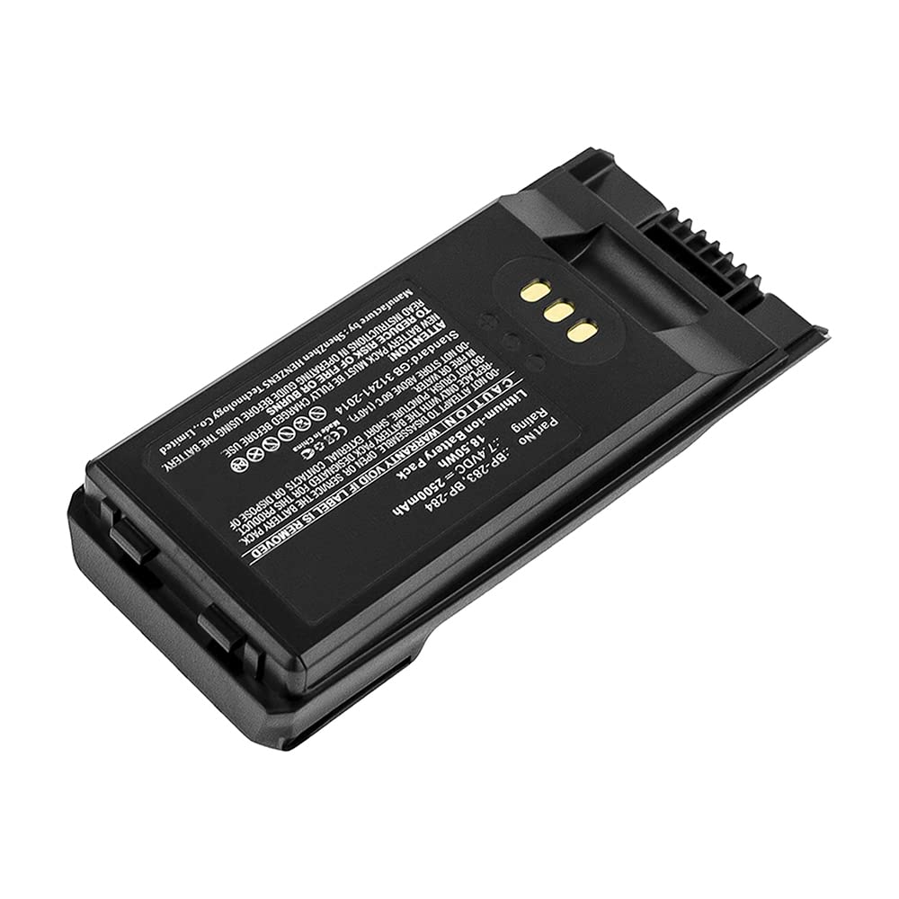 Synergy Digital 2-Way Radio Battery - 2500mAh Li-ion Replacement for Icom IC-F4400DPT & BP-283 | 7.4V High Capacity Battery for Long-Lasting Communication | Perfect for Security, Construction & Outdoor Activities