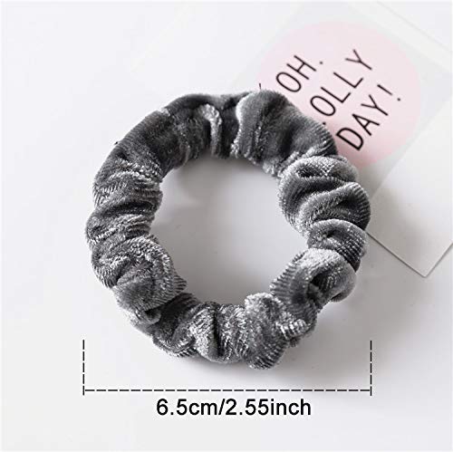 Belicia 10 Pcs Velvet Scrunchies Hair Ties - Soft Elastic Flannelette Hair Bands for Women, No-Slip Scrunchy Hair Ropes - Perfect for Workouts, Yoga, Office & Everyday Styling