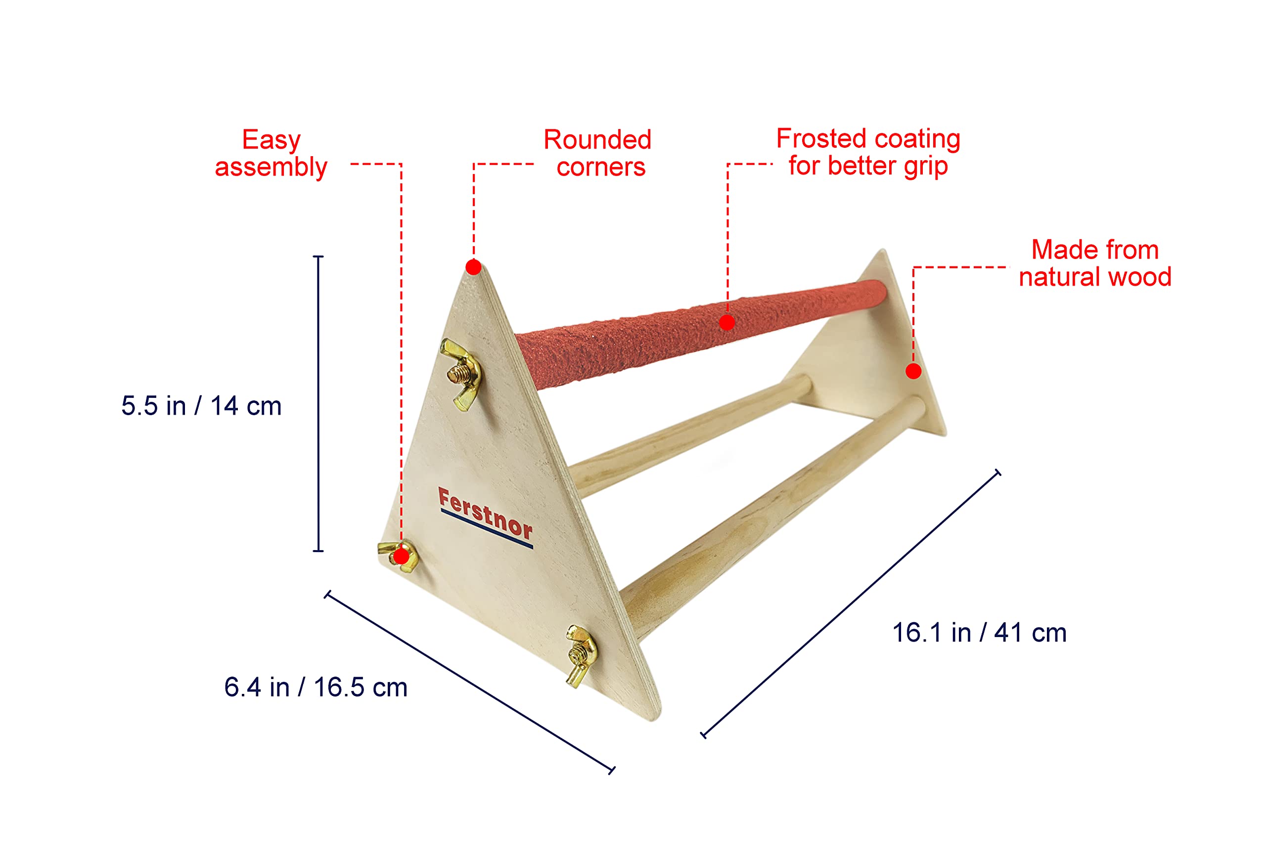 Premium Wooden Chicken Perch 16.5