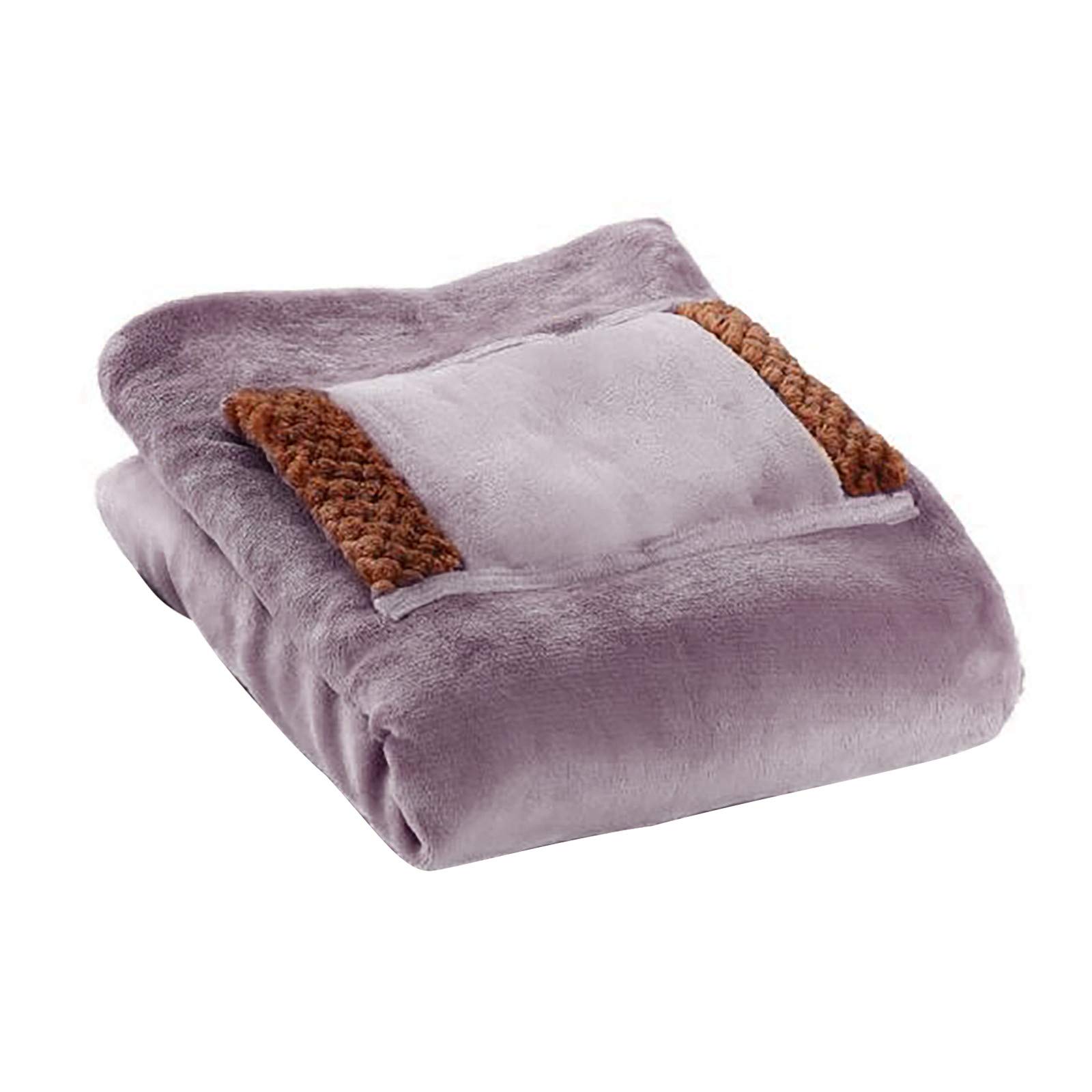 USB Electric Heated Blanket - Soft Plush Warming Throw with Adjustable Temperature, Machine Washable for Home, Office & Travel - Perfect for Cold Nights, Winter Camping & Cozy Movie Nights