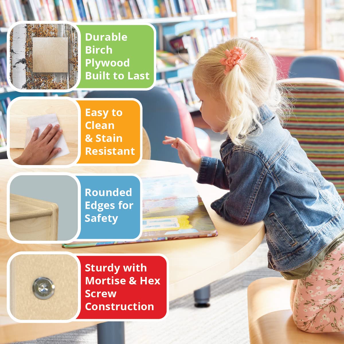 Contender 9-Cubby Storage Cabinet - Natural Wood Montessori Toy Organizer with Big Shelves for Kids Room, Playroom & Classroom - Perfect for Toys, Books & Craft Supplies Storage