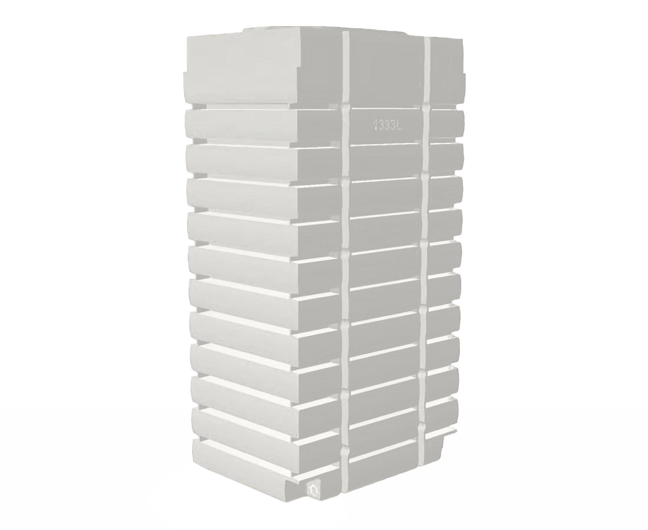 1333L Fat Thin Tank - High Capacity Water Storage for Home, RV, Camping & Emergency Preparedness