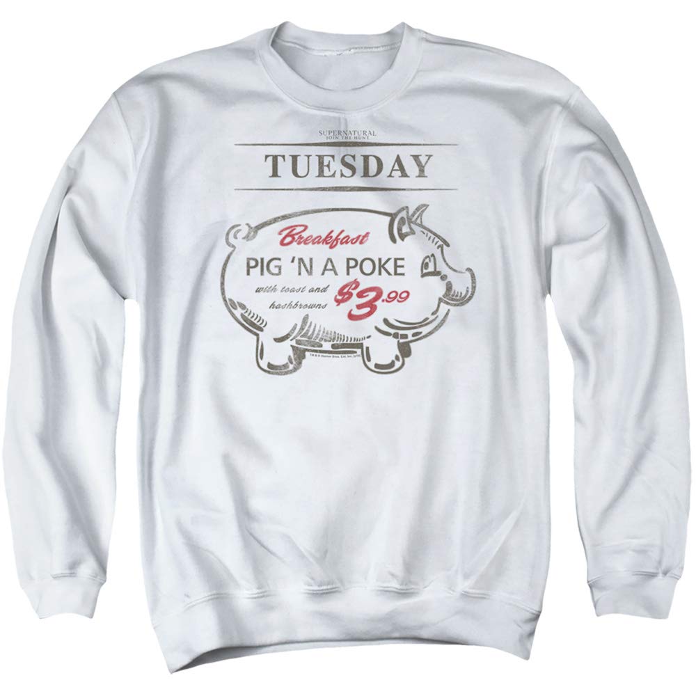 Supernatural Pig N Poke Unisex Crewneck Sweatshirt for Men & Women | Casual Streetwear, Halloween Costume, Gift for Fans