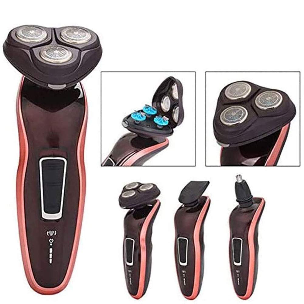 KouRy Men's Electric Shaver - Rotary Razor for Men, Cordless Beard Trimmer, Wet/Dry Waterproof Shaving System with Easy Clean Design - Perfect for Travel, Home & Gym Use