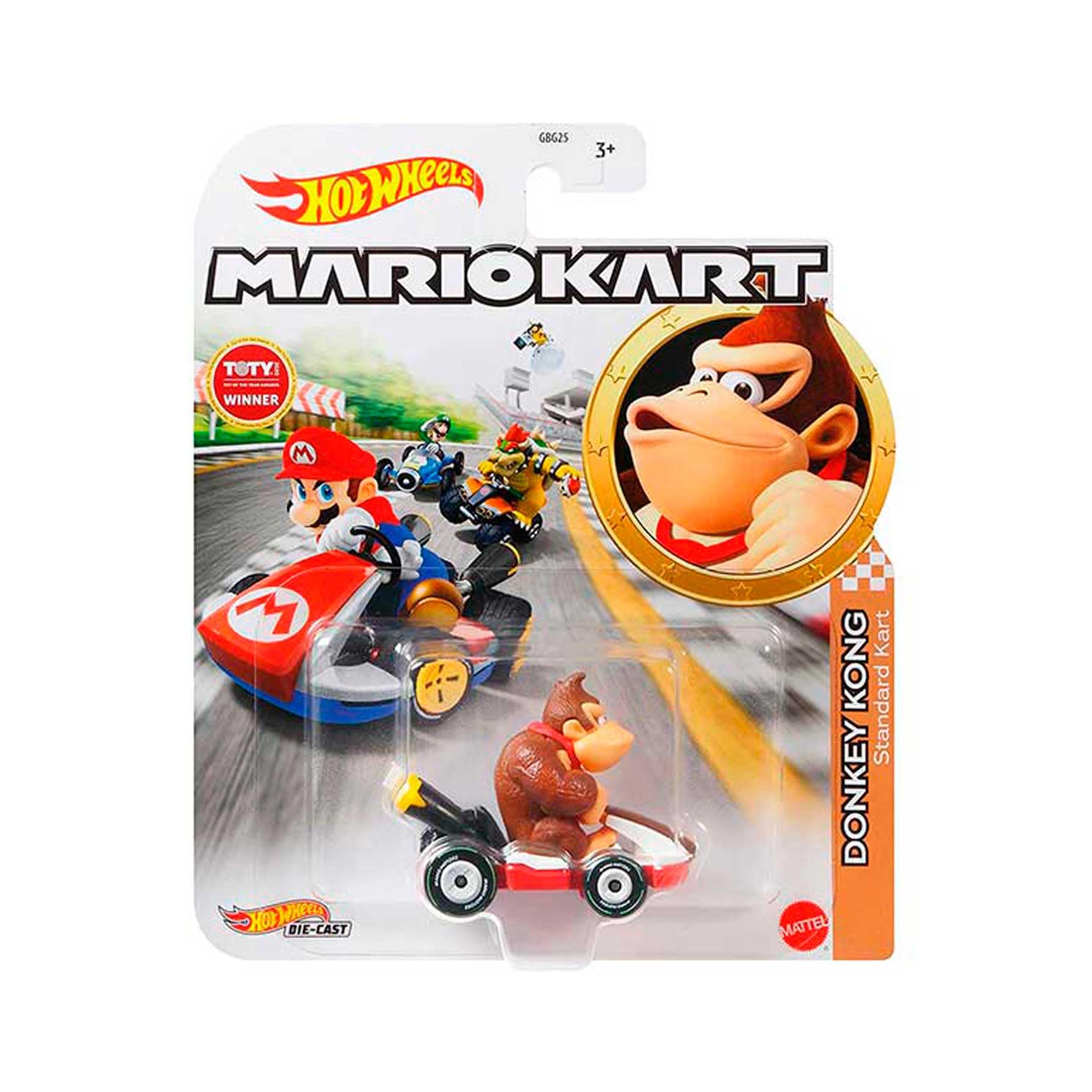 Hot Wheels Mario Kart Donkey Kong Standard Kart - Collectible Die-Cast Toy Car for Kids & Adults - Perfect for Racing Games, Gift Giving & Display