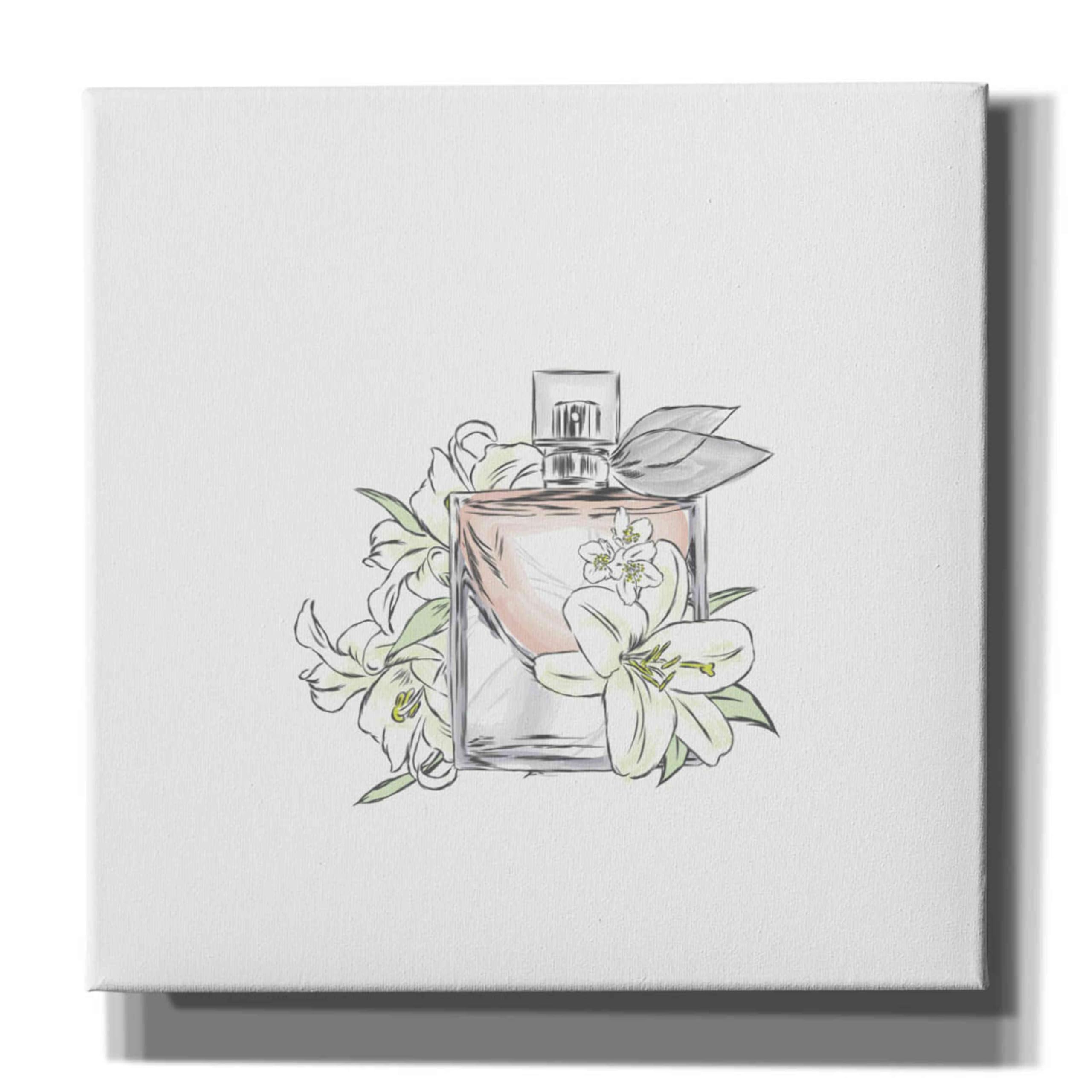 Epic Graffiti 'Perfume VI' by Incado - Premium Giclee Canvas Wall Art Print 18x18 Inches - Modern Home & Office Decor for Living Room, Bedroom, or Gallery Display