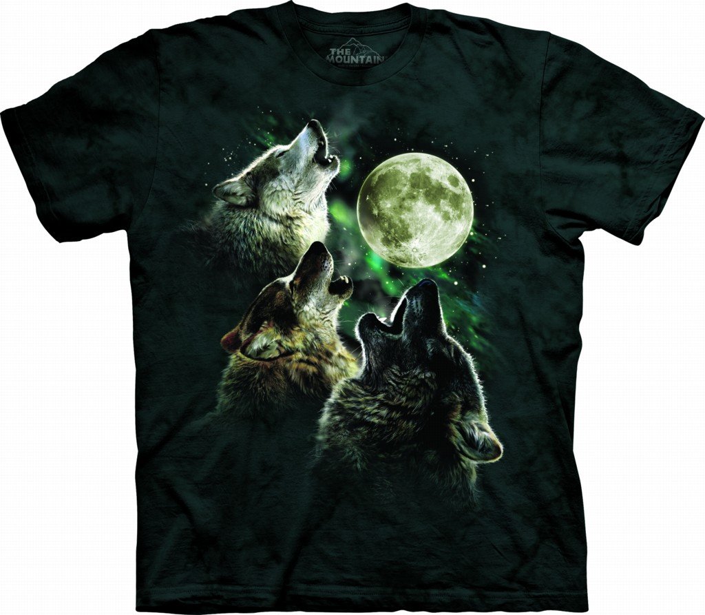 The Mountain Three Wolf Moon T-Shirt for Kids & Adults - Sizes Child S-XL & Adult S-3X | Casual Wear, Outdoor Adventures & Gift Giving