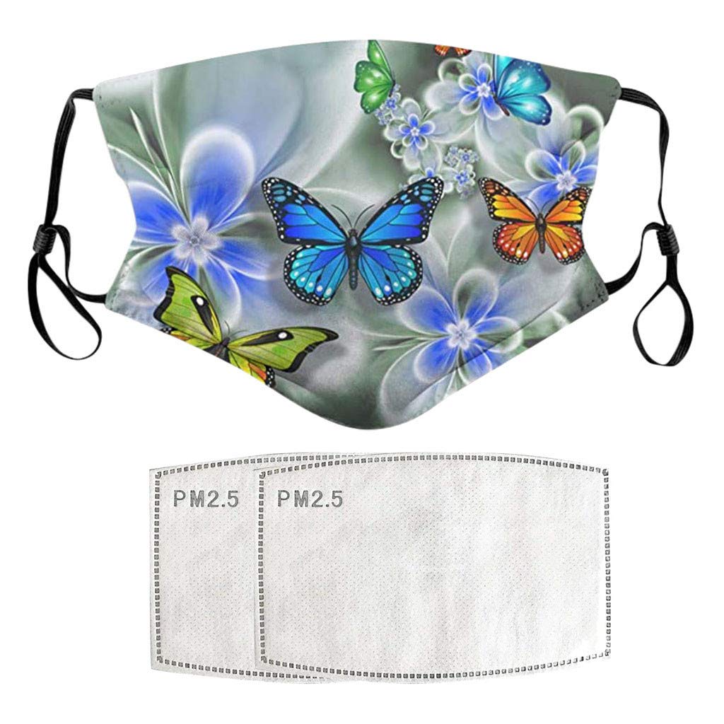 Stoota Adult Face Masks - Reusable, Washable & Adjustable with Dustproof Ear Loops - Sun, Wind & Dust Protection - Unique Printed Filters - Perfect for Outdoor Activities, Commuting & Travel