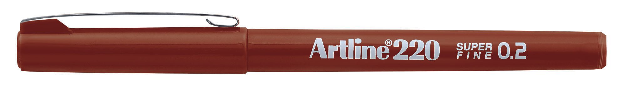 Artline 200 Fineliner Pen Set - 0.4mm Fine Tip Brown Marker Pens (Pack of 12) for Sketching, Journaling, Note Taking & Calligraphy