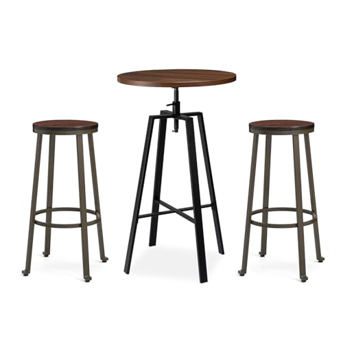 Rustic Adjustable Table & Stools