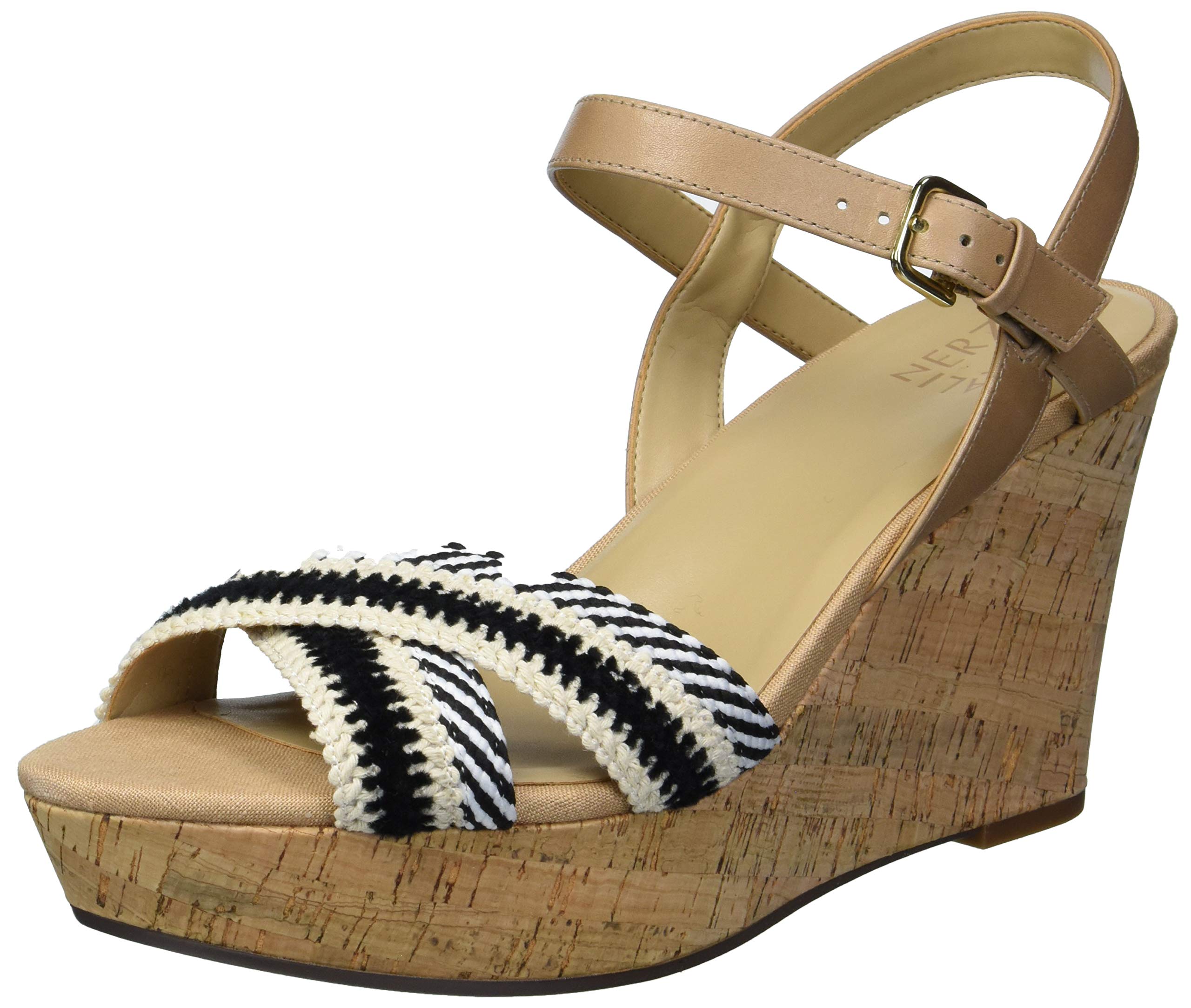 Naturalizer Women's Zia Comfortable Wedge Sandals - Stylish Summer Casual Shoes for Walking, Travel & Beach Outfits