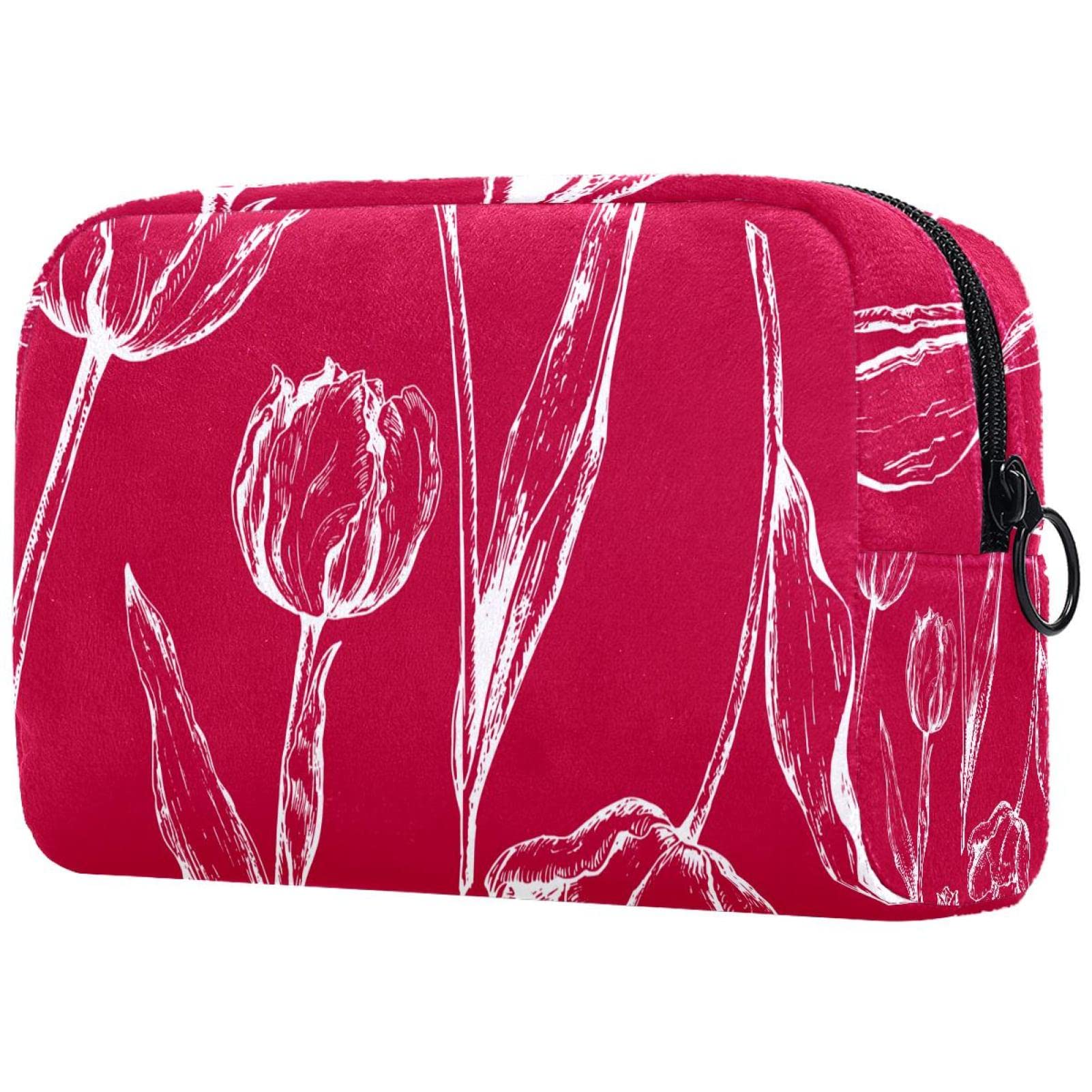 Large Waterproof Makeup Bag for Women - Portable Cosmetic Organizer with Zip, Perfect for Travel & Daily Use
