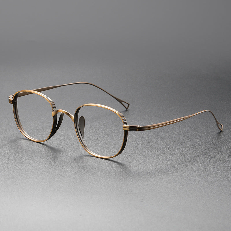 Vintage Titanium Oval Eyeglass Frames ST8016 - Lightweight Durable Retro Style for Men & Women - Perfect for Reading, Driving & Fashion Accessories