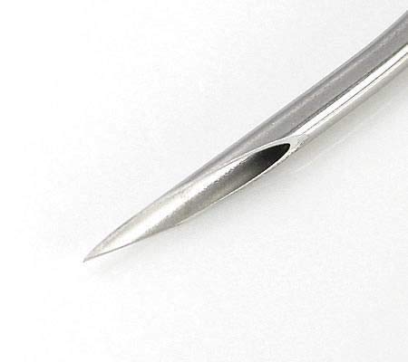 Sterilized Surgical Stainless Steel Curved Body Piercing Needles - 50 Pack (1.0mm x 18G) - Professional Tattoo & Body Jewelry Piercing Tools for Safe Ear, Nose, Eyebrow Piercing