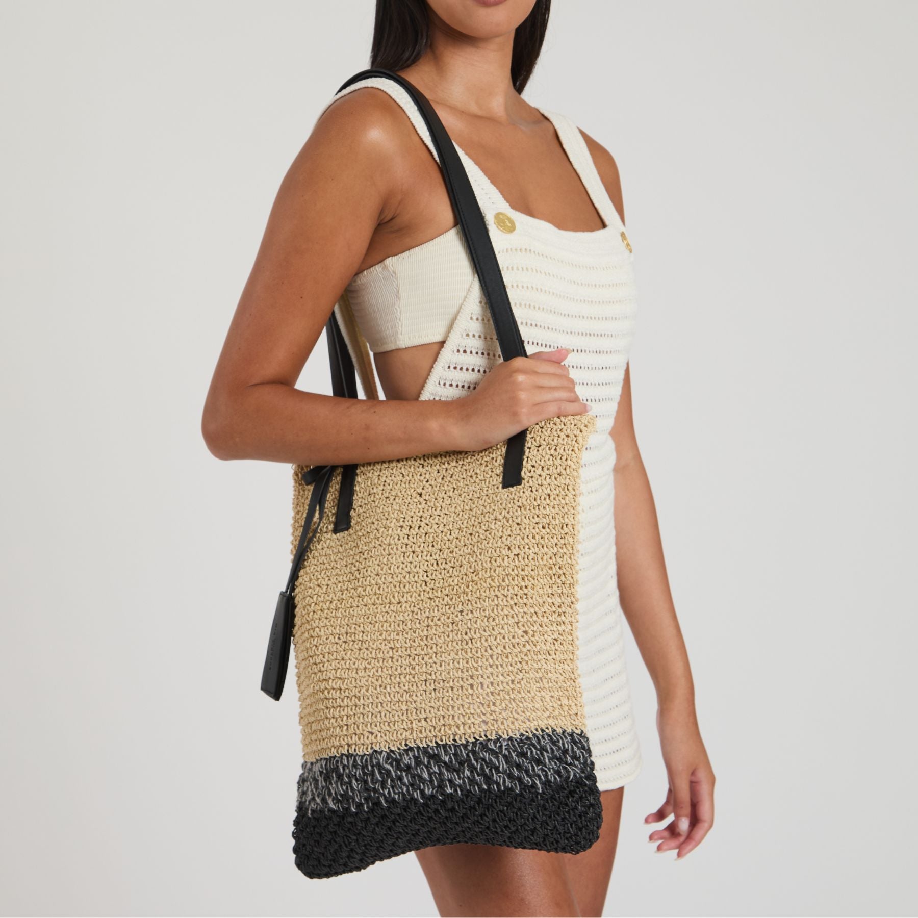 Chelsea Ombré Crochet Tote Bag - Handmade Boho Beach Bag for Women, Lightweight Summer Shoulder Bag - Perfect for Beach, Picnic, Shopping & Travel Accessories