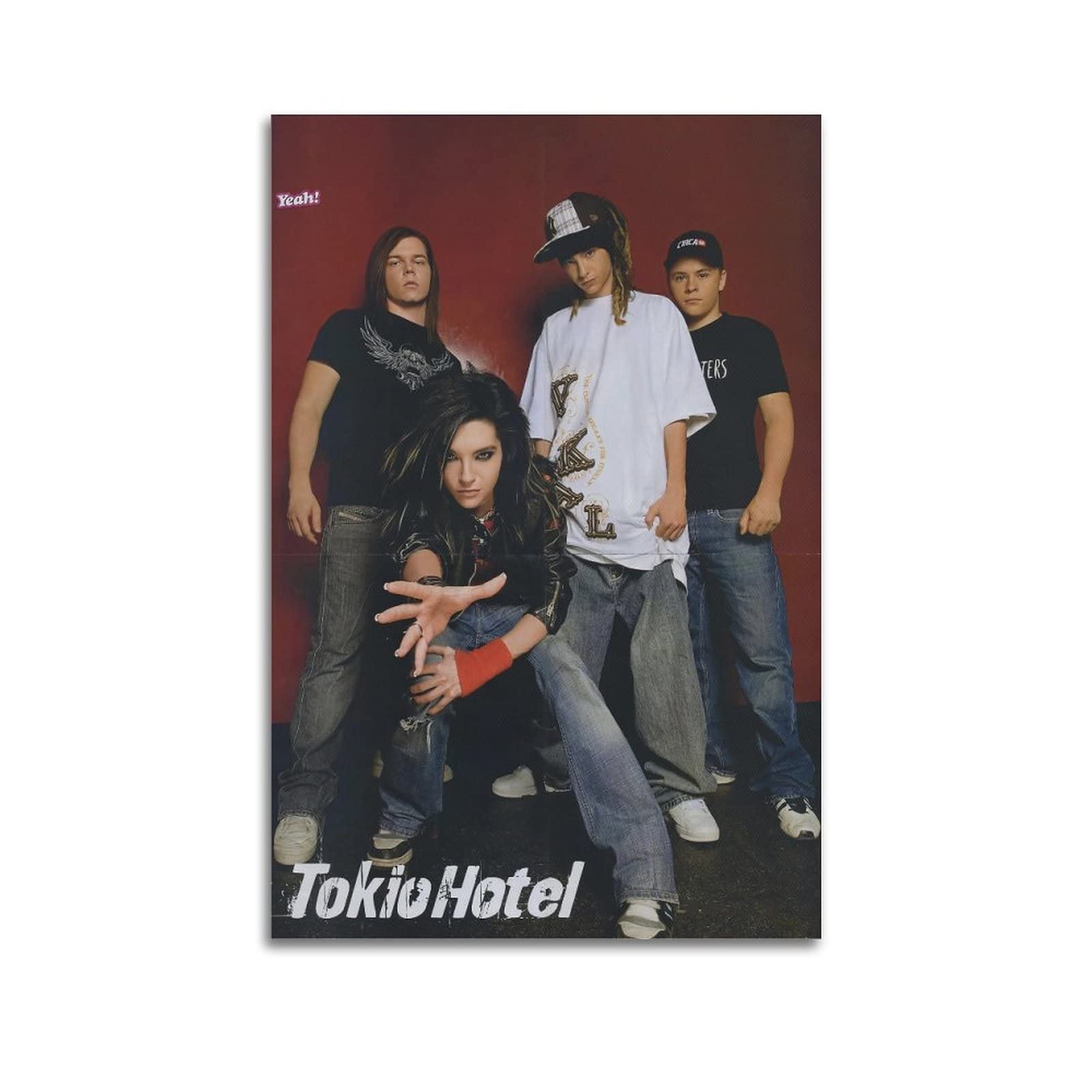 Tokio Hotel Band Poster - Aesthetic Canvas Wall Art Decor for Bedroom, Living Room, Dorm - 12x18 Inches (30x45 cm) - Perfect for Music Fans & Home Decoration