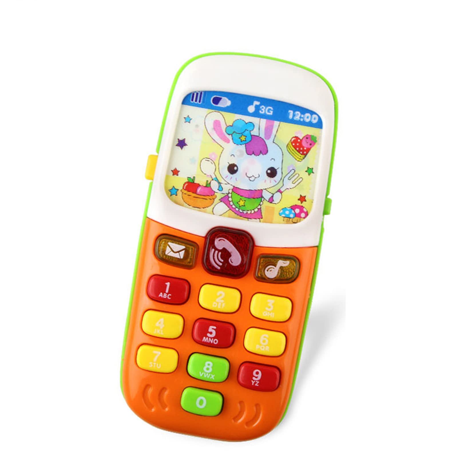 VALINK Kids Simulation Music Phone Toy - Safe Electronic Mobile Phone for Children with Smooth Surface & Drop-Resistant Material - Perfect for Pretend Play, Learning & Entertainment