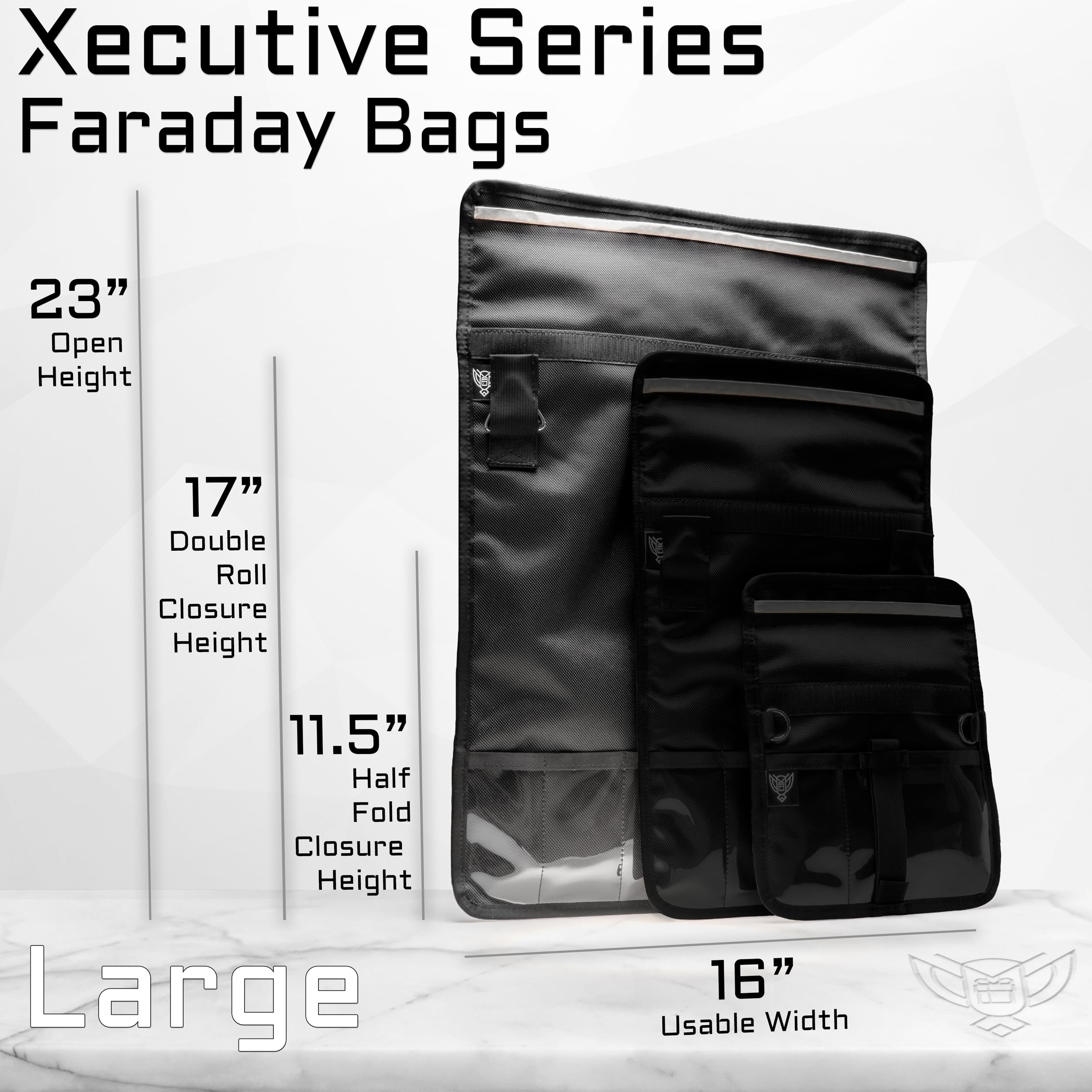 Xecutive Faraday Bag for Laptops & Large Electronics (23