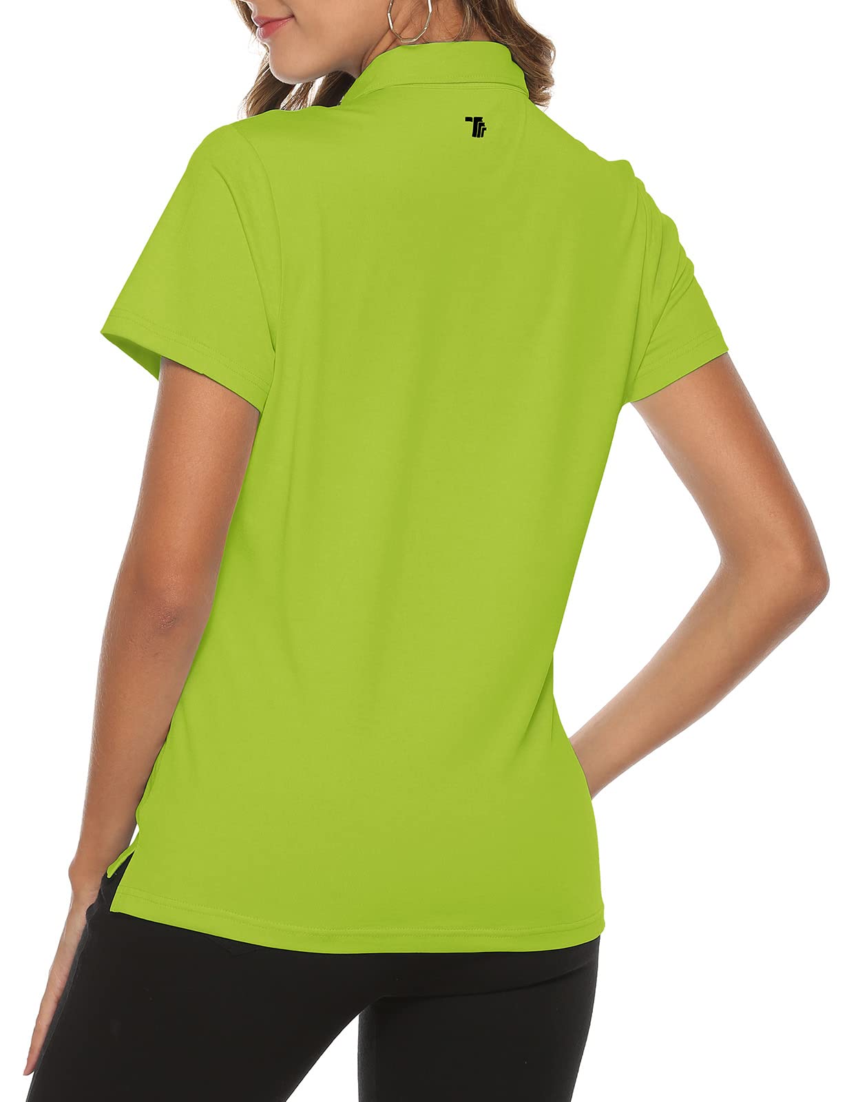 Rdruko Women's Golf Polo Shirts - Short Sleeve Moisture Wicking Performance Shirt for Golf, Tennis & Casual Wear - Breathable Dry Fit Collared Tee for Sports & Outdoor Activities
