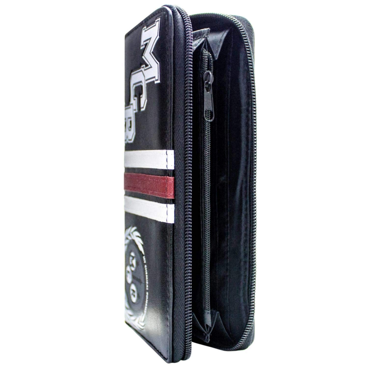 My Chemical Romance MCR Rock Band Leather Purse Clutch - Stylish Coin Pocket & Card Holder Wallet for Concerts & Night Out (Black)