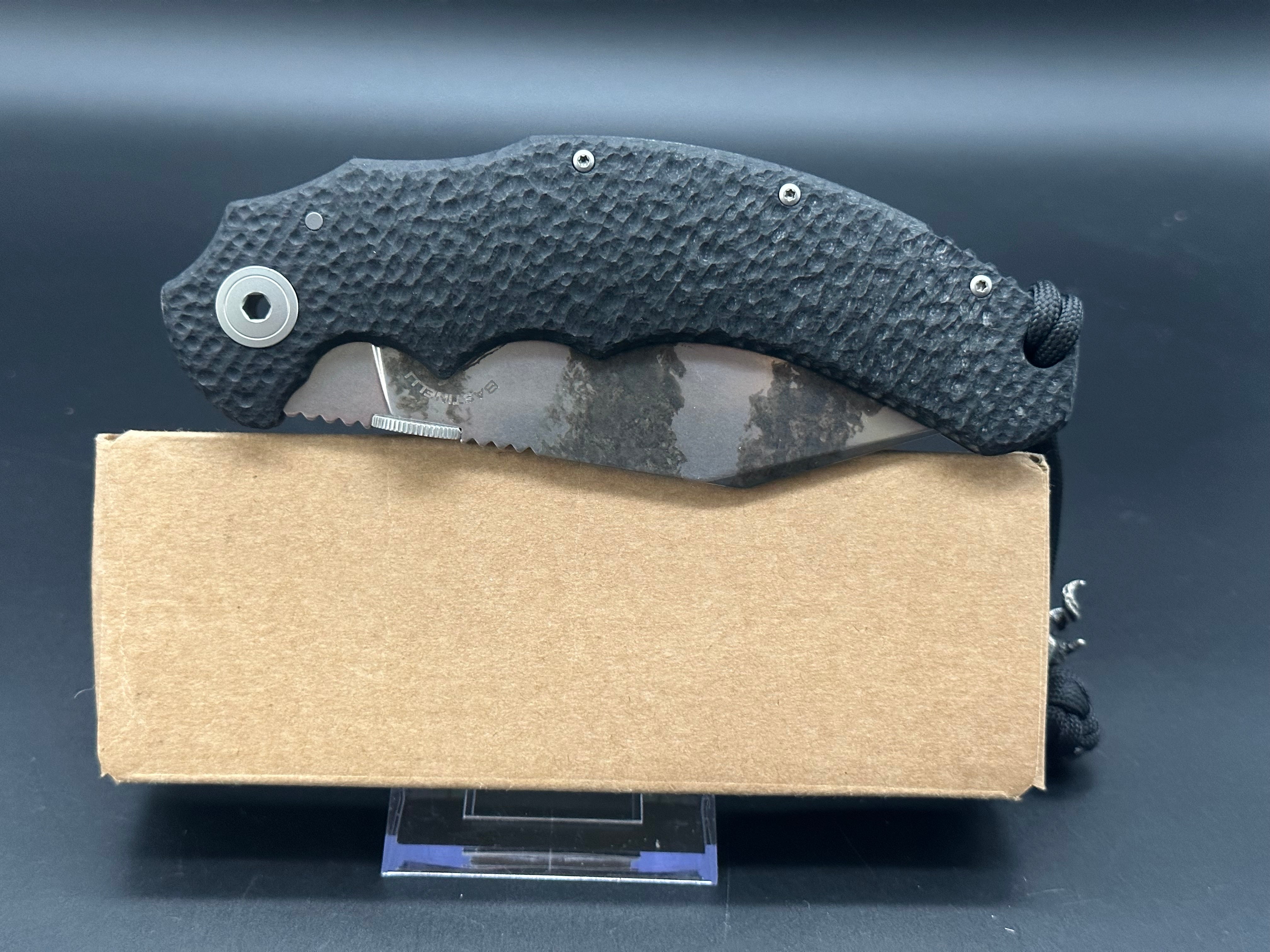 Bastinelli Creations Big Drago Tactical Knife - High-Quality Fixed Blade for Outdoor Survival, Hunting & EDC | Perfect for Camping, Bushcraft & Self-Defense