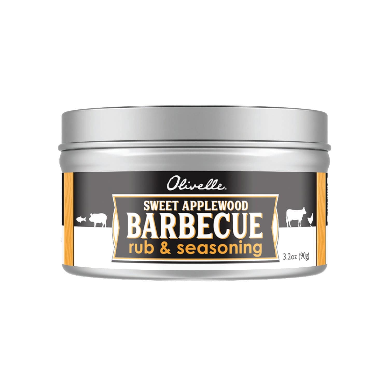 Olivelle Sweet Applewood Barbecue Rub - Premium BBQ Seasoning for Grilling, Smoking & Roasting - Perfect for Ribs, Chicken & Pork - Outdoor Cooking & Backyard BBQ Essential