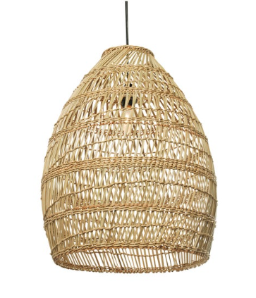 Natural Small Lightshade DIAM390 H520 - Elegant Home Decor for Bedroom, Living Room & Office Lighting