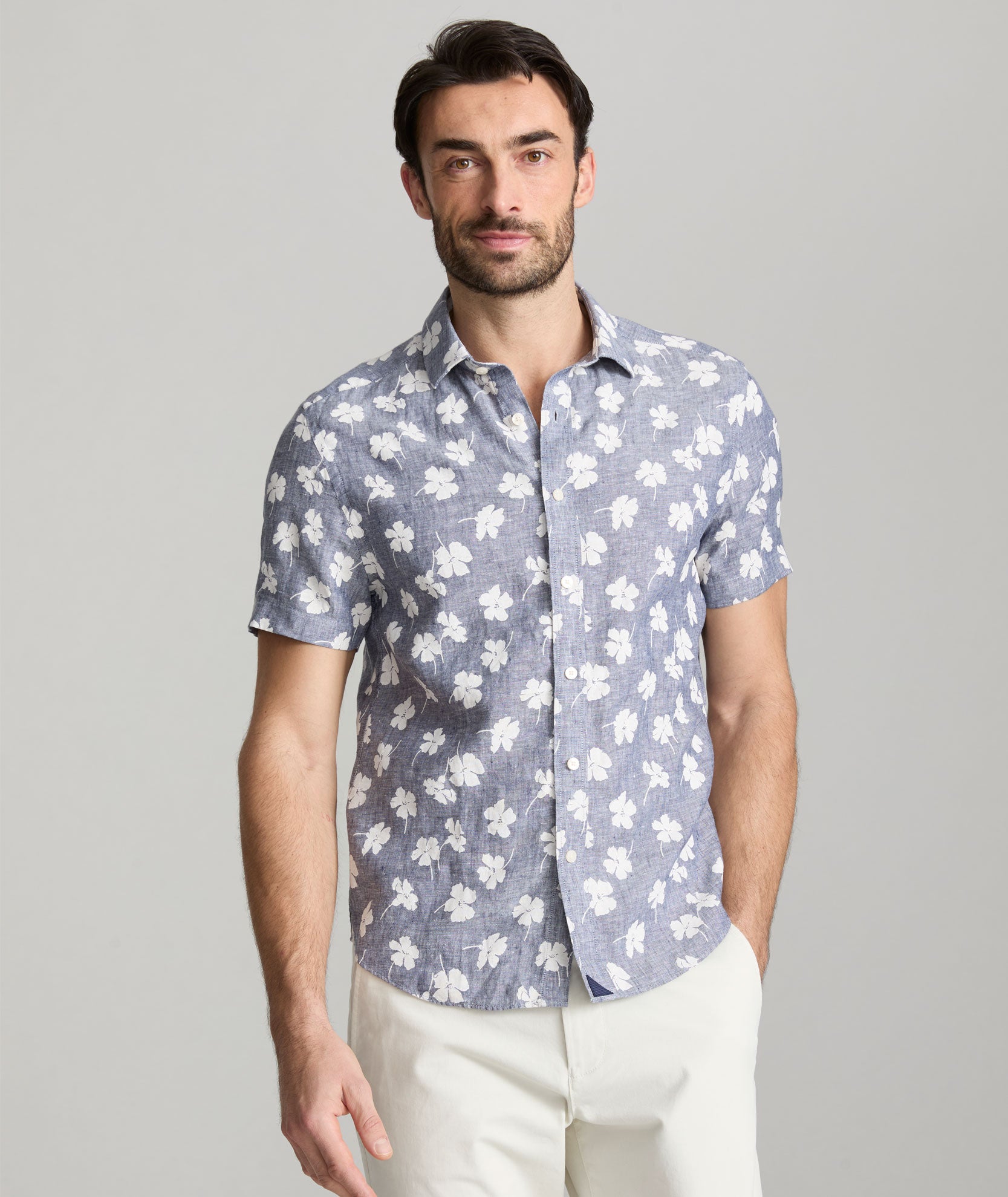Linen Short Sleeve Button Down Shirt for Men - Breathable Summer Casual Wear - Perfect for Beach, Office & Outdoor Activities