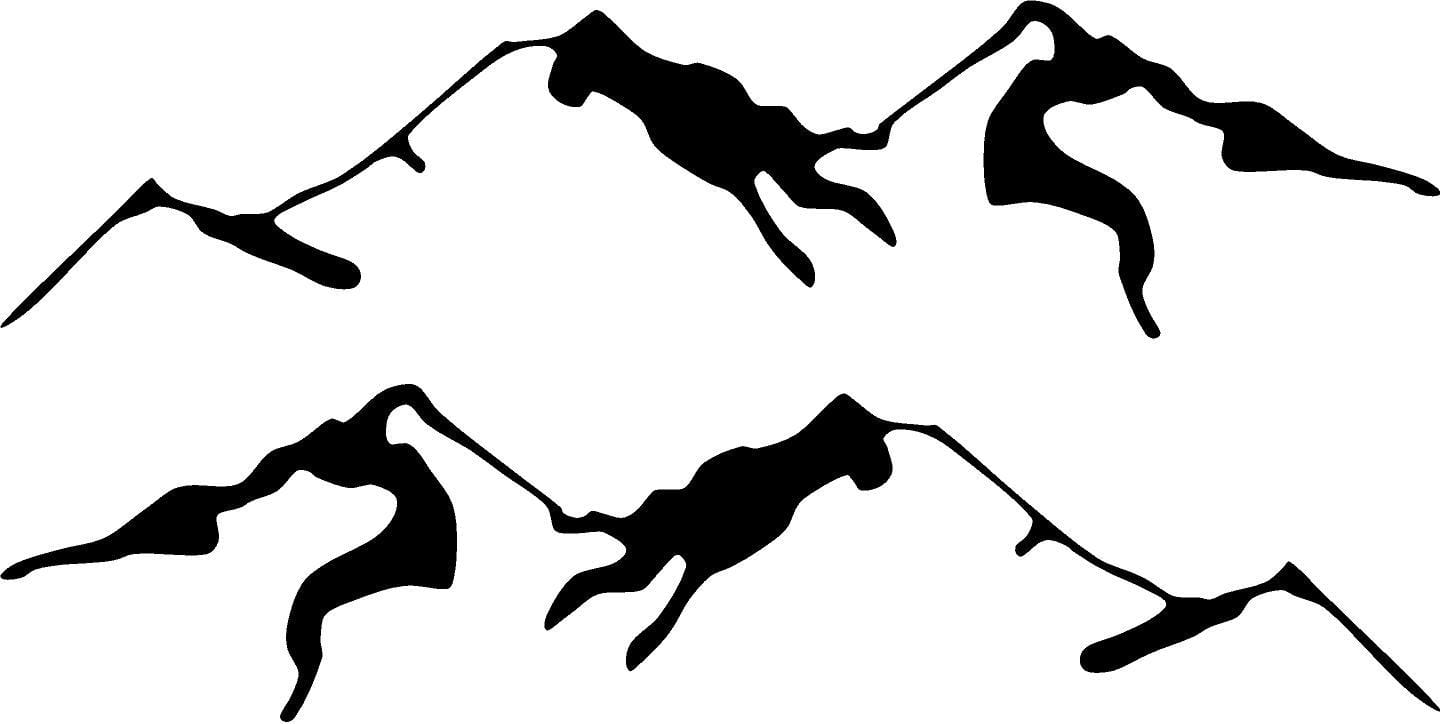 Premium Mountain Vinyl Decals for Trucks & Off-Road Vehicles - Waterproof Durable Stickers for Car Windows, Laptops, Motorcycles - Perfect for Outdoor Enthusiasts & Adventure Lovers