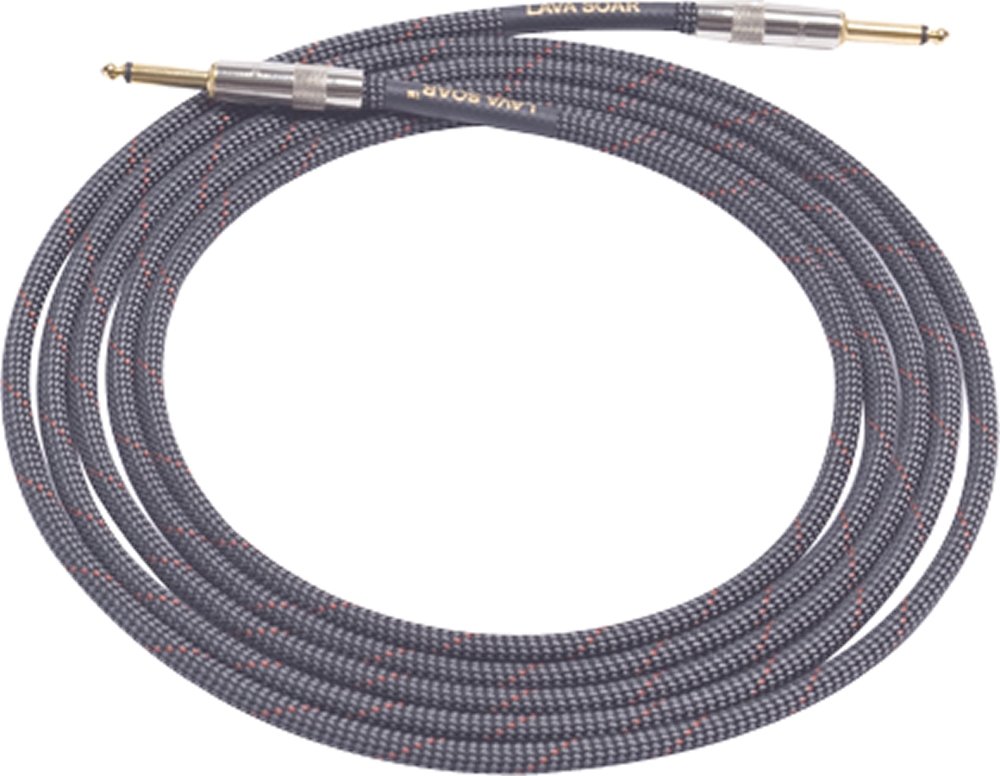 Premium 10 ft Lava Soar Straight to Straight Braided Instrument Cable - High-Quality Audio Cable for Guitar, Bass, and Studio Equipment | Perfect for Live Performances & Professional Recording