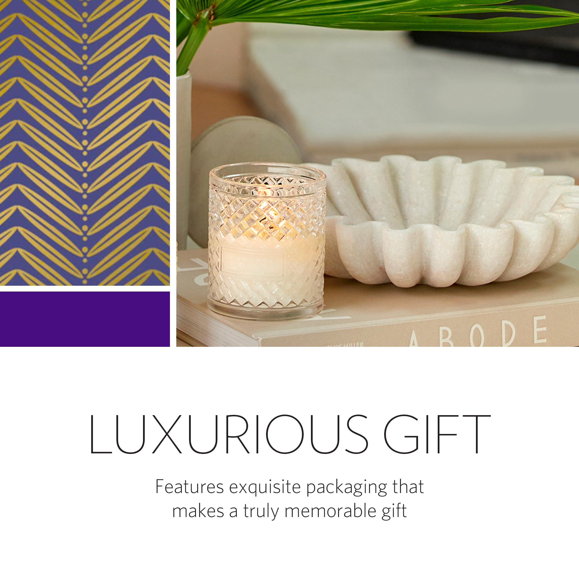 AGRARIA Premium Scented Soy Wax Candles - Long-Lasting Vegan Home Fragrance Candles for Relaxation & Aromatherapy - Elegant 7oz Gift for Housewarming, Spa Nights & Romantic Dinners