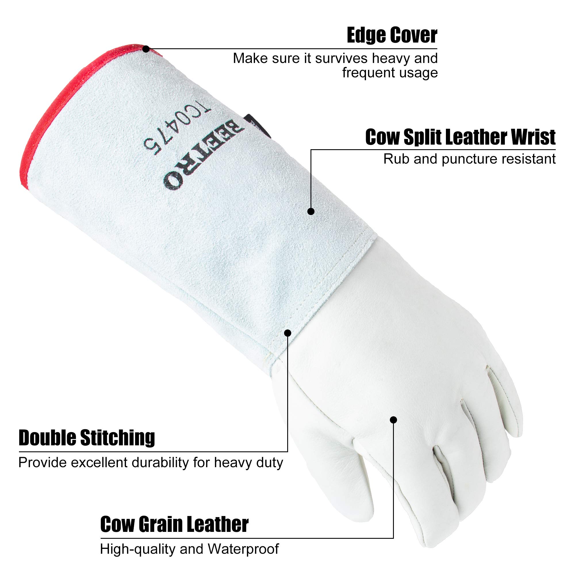 BEETRO Extreme Cold Resistant Gloves -180℃/-292℉ for Dry Ice & Liquid Nitrogen Handling with Sponge & Cotton Lining - Perfect for Lab Work, Cryotherapy, and Industrial Freezer Use