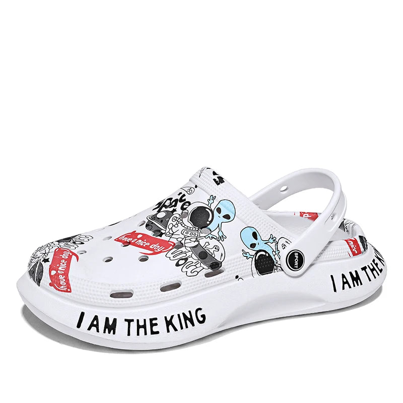 2024 New Men's Summer Slippers - Comfortable Outdoor Garden Clogs, Casual Fashion Sandals for Men - Soft Home Slippers (Sizes 39-45) | Perfect for Beach, Poolside, Backyard & Indoor Relaxation