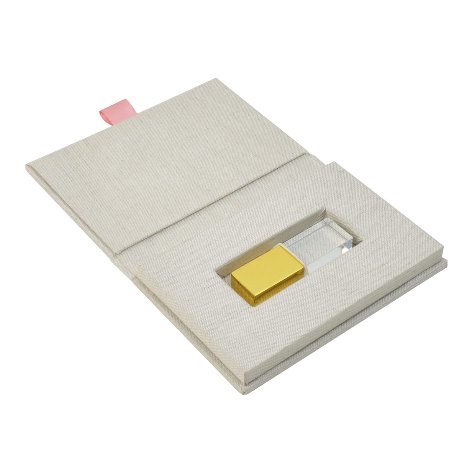 Custom Linen USB Flash Drive Case with Personalized Logo - Premium Wedding Photographer Client Gift & Photography Packaging (10-Piece Set with Free Logo) - Perfect for Wedding Albums, Photo Storage & Corporate Branding Gifts