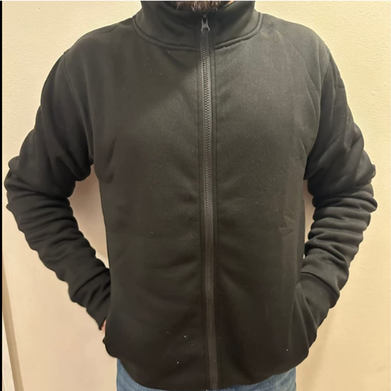 Men's Lightweight Zip-Up Cardigan Sweater - High Neck Pullover Sweatshirt for Casual Wear & Layering | Perfect for Office, Travel & Outdoor Activities