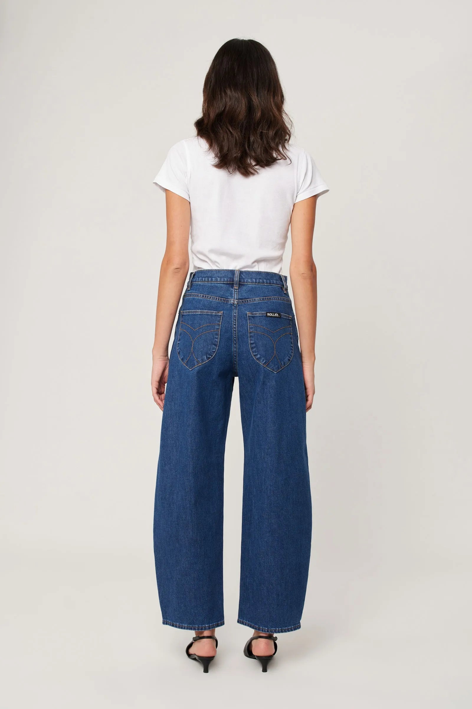 Gigi Forever Blue Mid Rise Barrel Jeans for Women - Stylish Comfort for Casual Outings & Everyday Wear