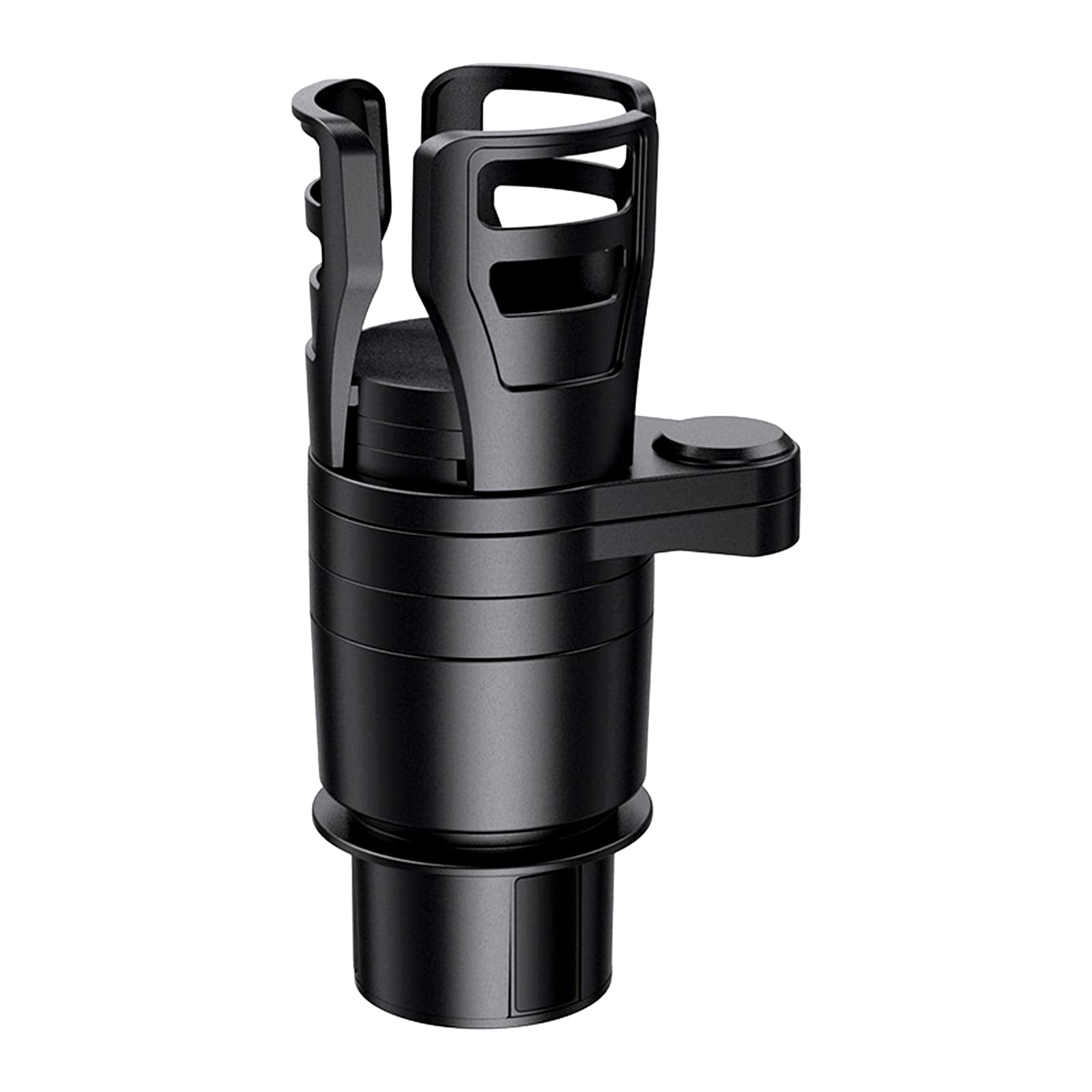 4 in 1 Car Cup Holder Expander & Organizer - Suertree Multifunctional Auto Cup Holder Insert for Coffee, Phones & Keys (Sable Black) | Perfect for Road Trips, Commuting & Family Travel