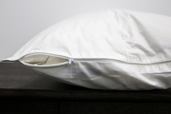 Premium Pillowtex Cotton Pillow Protector - Soft, Breathable & Hypoallergenic - Fits Standard, Queen & King Size Pillows - Perfect for Allergy Relief & Bedding Protection